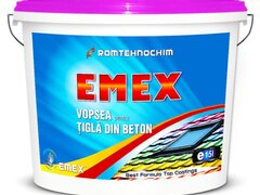 Vopsea Acrilica de Tigla ?Emex? - Negru - Bid. 15 L